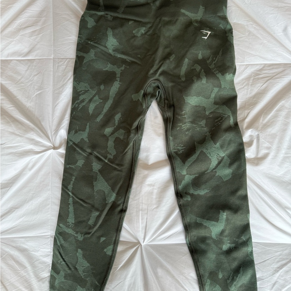 Gymshark Adapt Green Camouflage Leggings